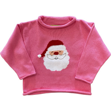 Load image into Gallery viewer, Santa Roll Neck Sweater - Bubblegum Pink
