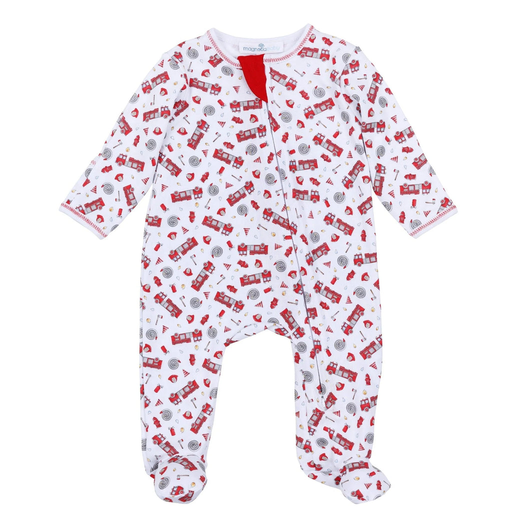 To The Rescue Printed Zip Footie