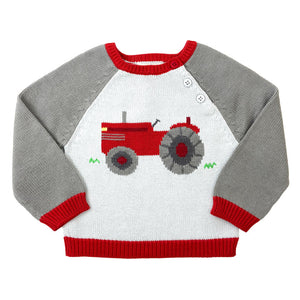 Red Tractor Sweater