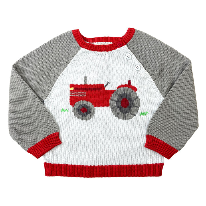 Red Tractor Sweater