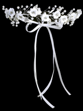 Load image into Gallery viewer, Floral Hair Vine w/ Rhinestones &amp; Pearl Accents
