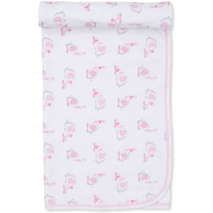 Elephant ABC's Blanket - Pink