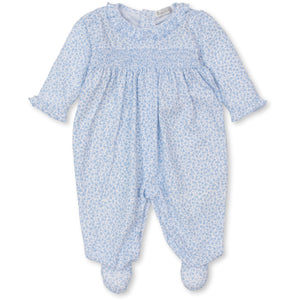 Petite Blooms Footie - Blue