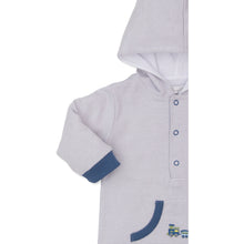 Load image into Gallery viewer, Train Depot Embroidered Playsuit w/ Hood
