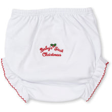 Load image into Gallery viewer, Baby&#39;s First Christmas Diaper Cover
