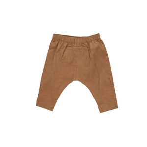 Light Brown Corduroy Drop Crotch Jogger