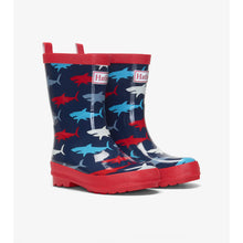 Load image into Gallery viewer, Hungry Sharks Shiny Rain Boots
