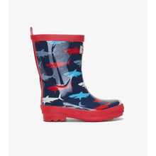 Load image into Gallery viewer, Hungry Sharks Shiny Rain Boots
