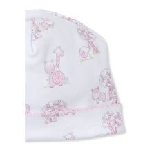 Load image into Gallery viewer, Gingham Jungle Print Hat- Light Pink
