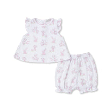 Load image into Gallery viewer, Gingham Jungle Sunsuit Set- Light Pink
