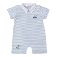 Kissy Golf Club Light Blue Short Playsuit