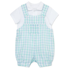 Load image into Gallery viewer, Golf Day Plaid Shortall Set

