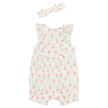 Load image into Gallery viewer, Tulips Romper &amp; Headband Set
