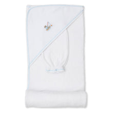 Load image into Gallery viewer, Rather Be Fishing Hooded Towel w/ Mitt Set
