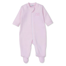 Load image into Gallery viewer, Baby Bear Club Jacquard Zip Footie in Pink
