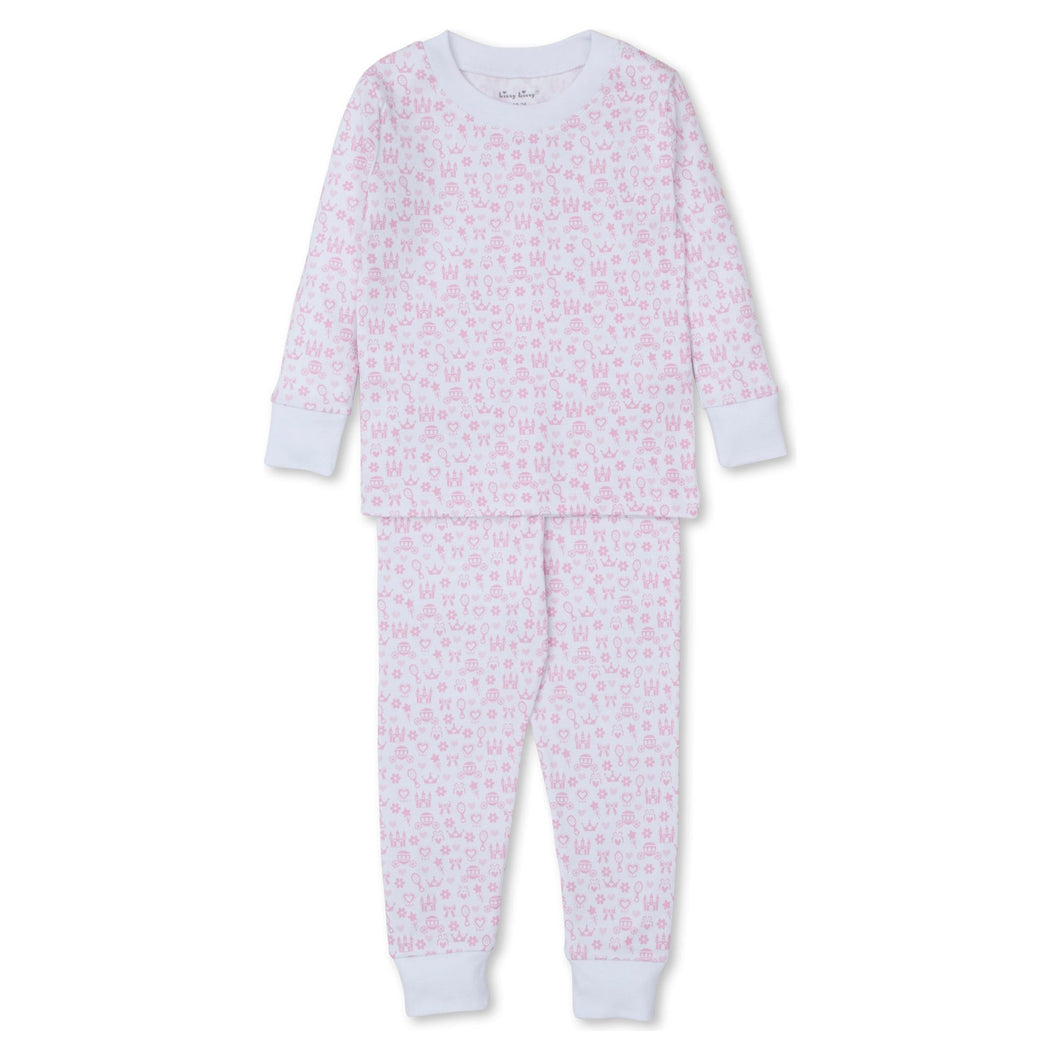 Royal Details Print Pajama Set in Pink