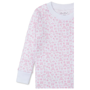 Royal Details Print Pajama Set in Pink