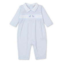 Load image into Gallery viewer, Premier Puppies Embroidered Playsuit in Blue
