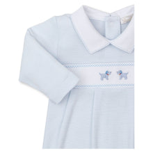 Load image into Gallery viewer, Premier Puppies Embroidered Playsuit in Blue
