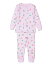 Load image into Gallery viewer, Puppy Snowball Pranks Print Pajama Set in Pink
