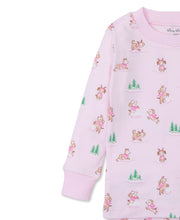 Load image into Gallery viewer, Puppy Snowball Pranks Print Pajama Set in Pink
