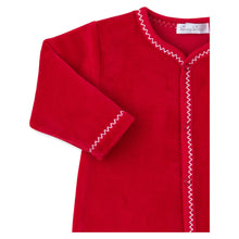 Load image into Gallery viewer, Baby&#39;s First Christmas 24&#39; Velour Footie
