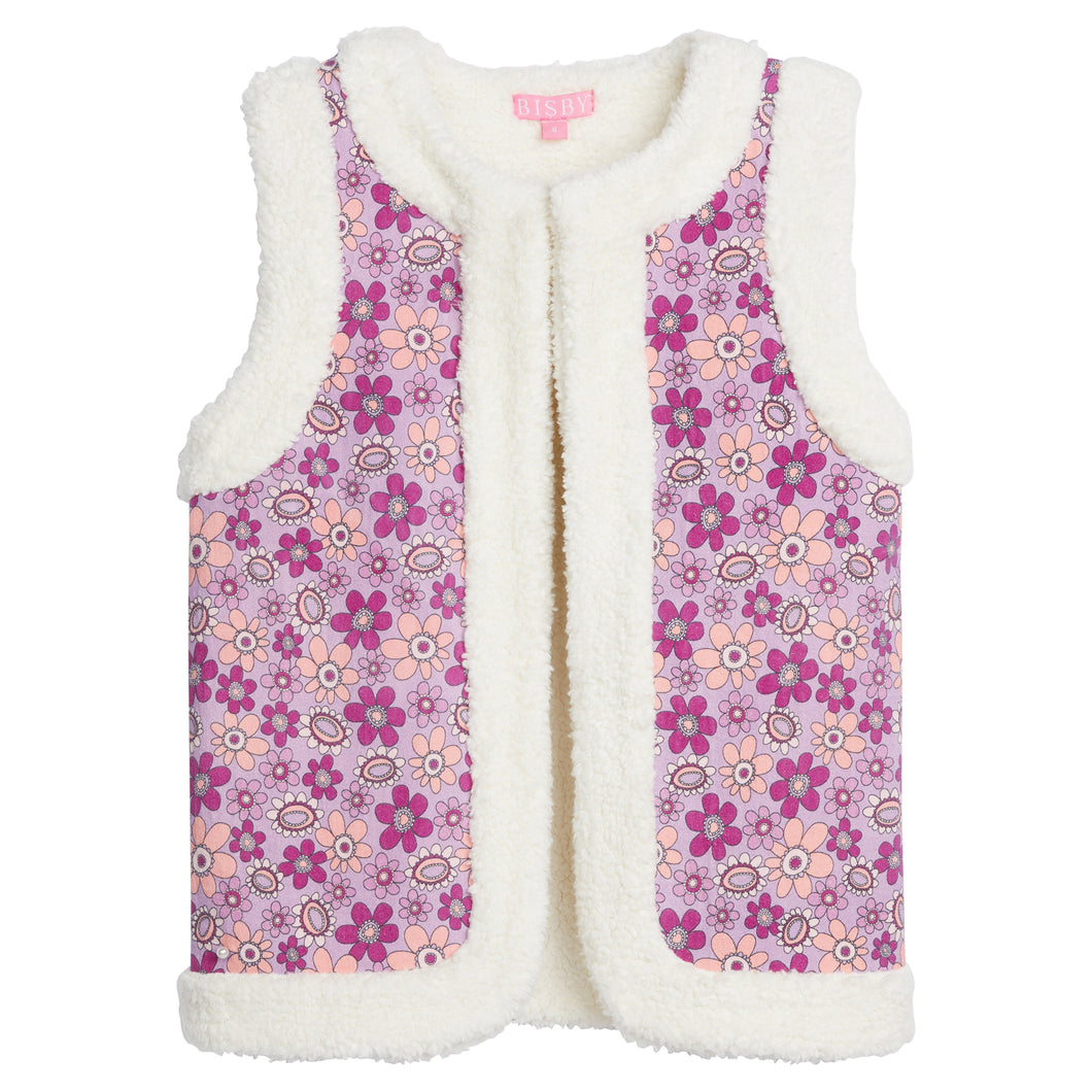 Sherpa Vest - Petal