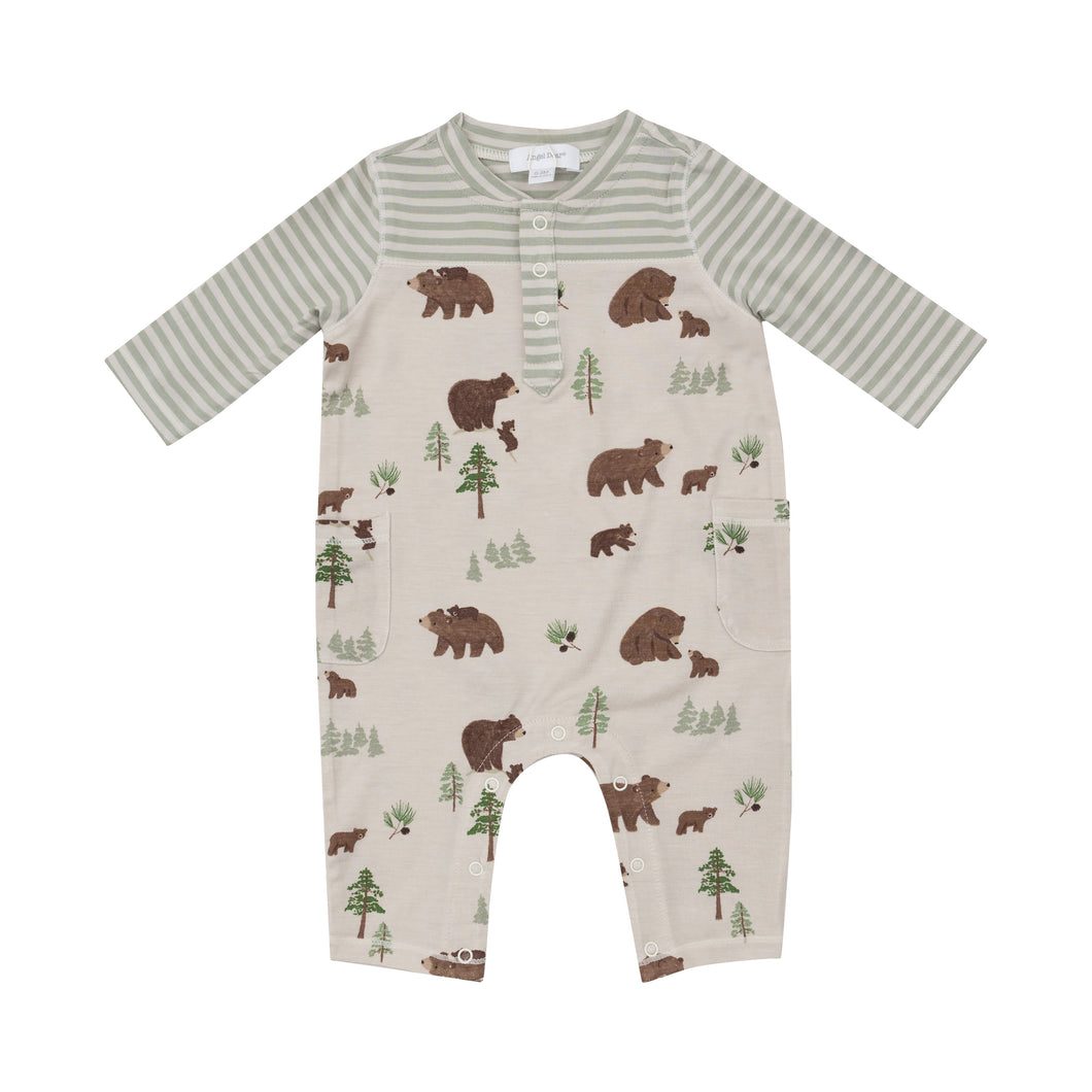 Sweet Brown Bears Romper