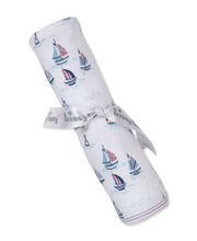 Load image into Gallery viewer, Regatta Print Blanket- Red White &amp; Blue
