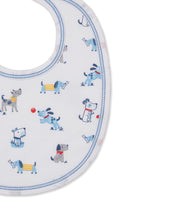 Load image into Gallery viewer, Puppy Patch Print Bib- Blue
