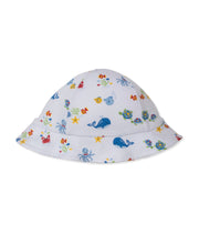 Load image into Gallery viewer, Ocean Antics Blue Print Sun Hat
