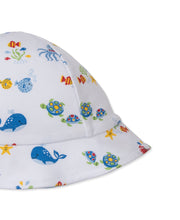 Load image into Gallery viewer, Ocean Antics Blue Print Sun Hat
