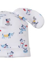 Load image into Gallery viewer, Puppy Patch Print Novelty Hat- Blue
