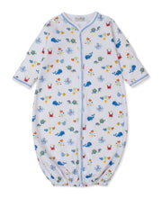 Load image into Gallery viewer, Ocean Antics Blue Print Convertible Gown
