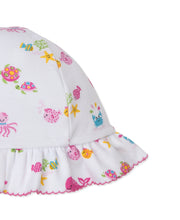 Load image into Gallery viewer, Ocean Antics Pink Print Sun Hat
