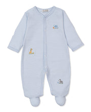 Load image into Gallery viewer, Safari Bunch Stripe Footie- LB
