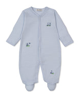 Golf Championship Stripe Blue  Footie