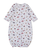 Fly Ball Print Convertible Gown