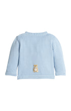 Load image into Gallery viewer, Blue Teddy Bear Crochet Sweater
