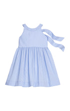 Load image into Gallery viewer, Royal Mini Gingham Bow Back Annie Dress
