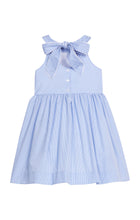 Load image into Gallery viewer, Royal Mini Gingham Bow Back Annie Dress
