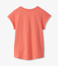 Load image into Gallery viewer, Georgia Peach Butterfly Tie Front Tee
