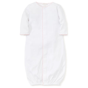 New Premier Basics Convertible Gown- White/Pink