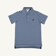 Prim & Proper Beach Polo SS- Pima Sumner County Stripe BB/ NN