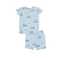 Golf Cart Blue Short Lounge Wear Set