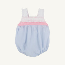 Load image into Gallery viewer, Babs Bubble Seersucker- Breakers Blue/ Sandpearl Pink
