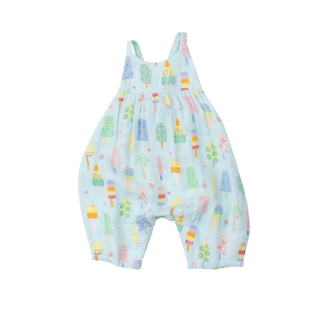 Fruit Dream Popsicles Tie Back Romper