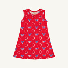 Load image into Gallery viewer, Sleeveless Polly Play Dress- Star Spangled Swag
