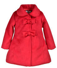 Load image into Gallery viewer, 2 Bow Car Coat-Red
