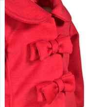 Load image into Gallery viewer, 2 Bow Car Coat-Red
